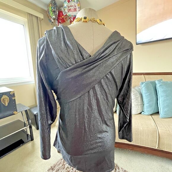 Lane Bryant Mettallic Pullover Dressy Sweater Plus Size 22/24 Holidays Christmas - Picture 10 of 15